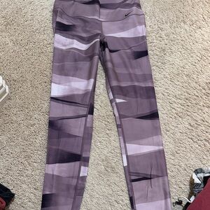 Nike Purple Patterned Leggings
